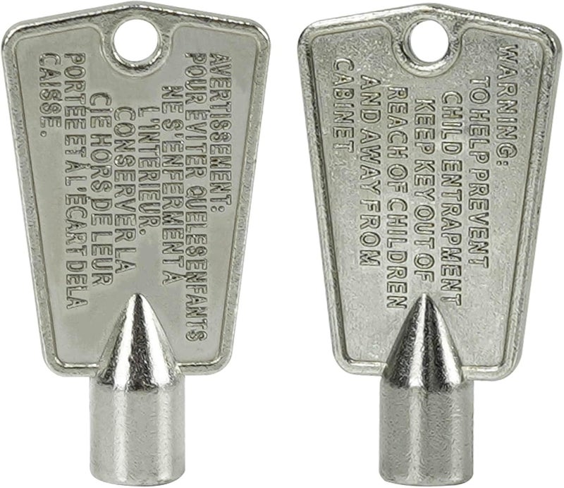 gradora 216702900 Freezer Door Keys Metal Compatible with Frigidaire & Kenmore AP4301346 PS1991481 297147700 (Pack of 2) - Image 2